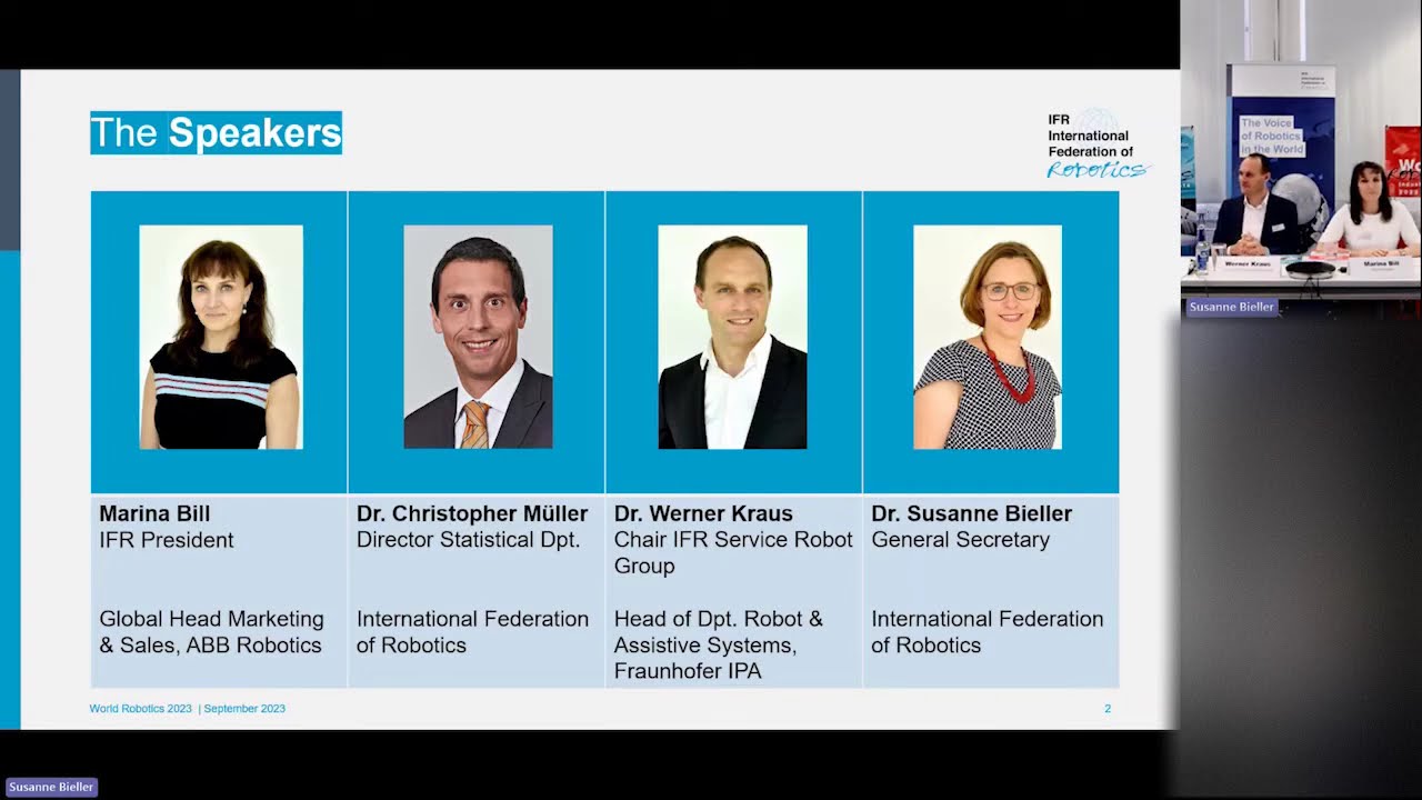 World Robotics Report 2023 - Press Conference
