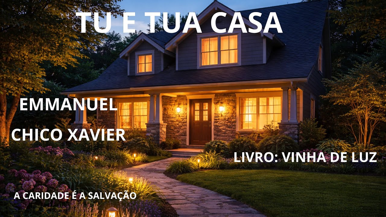 MENSAGEM DE EMMANUEL - LIVRO: VINHA DE LUZ - TU E TUA CASA - CHICO XAVIER