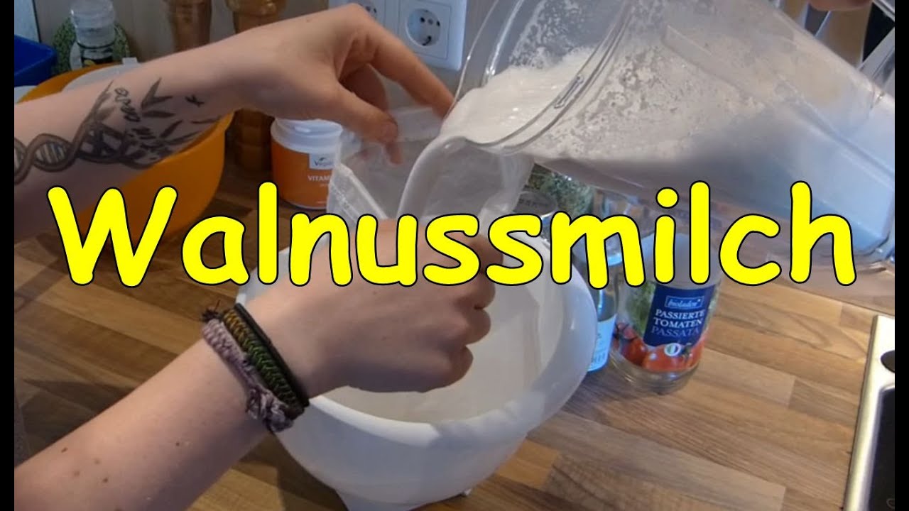 Nussmilch selber machen - leckere Walnussmilch