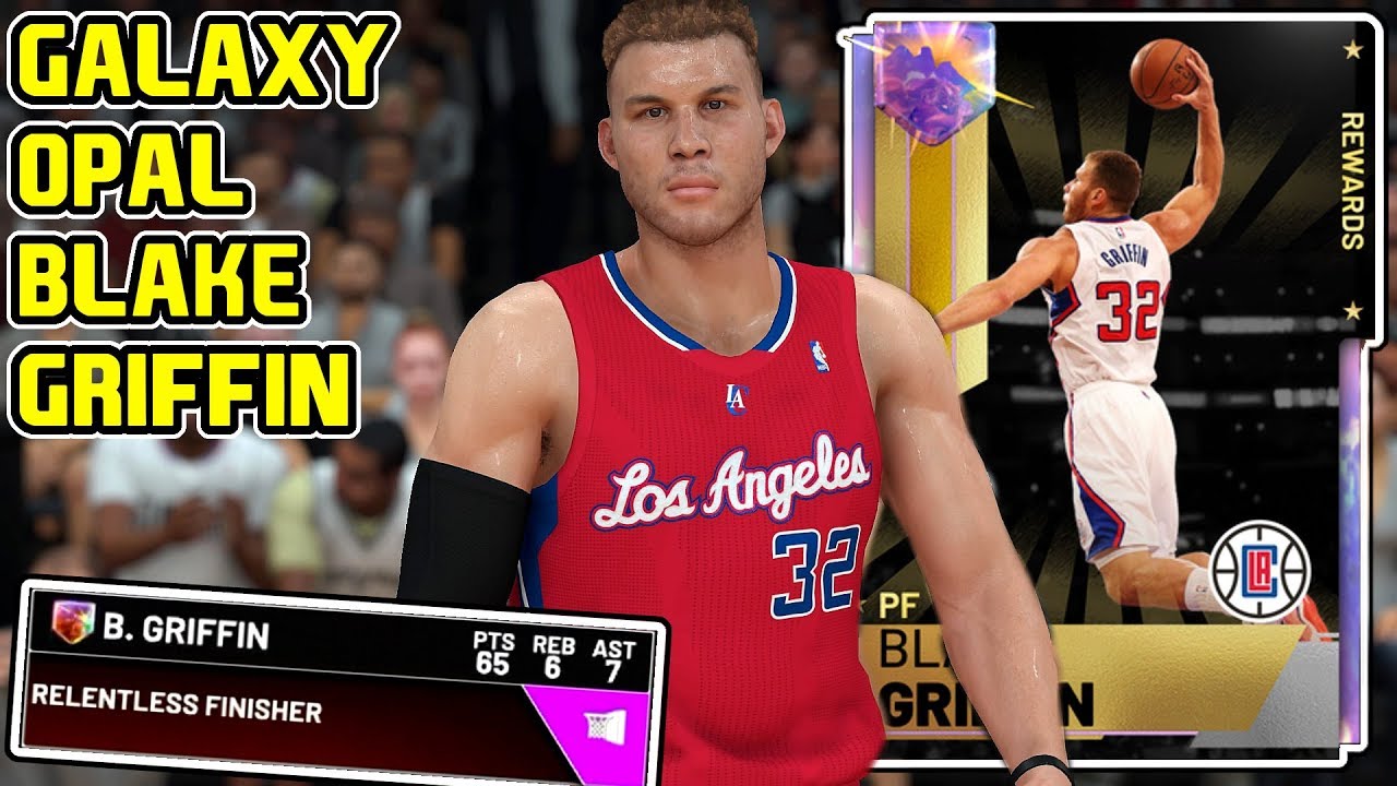 GALAXY OPAL BLAKE GRIFFIN 65PT GAMEPLAY! THIS CARD ISNT FAIR! NBA 2k19 MyTEAM