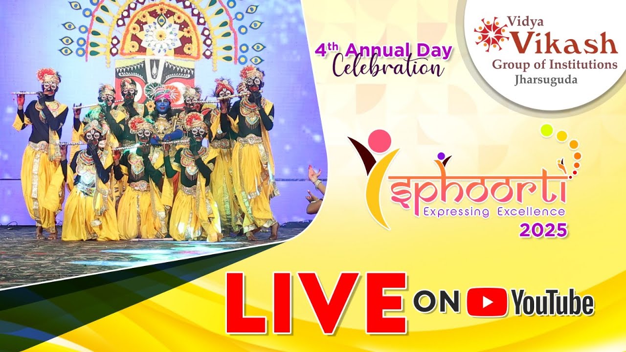 Sphoorti 2025 Live | 4th Annual Day Celebration | Vidya Vikash Jharsuguda