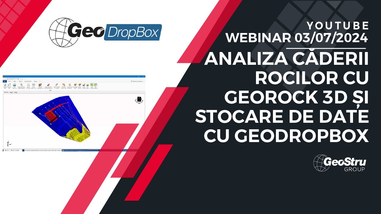 Webinar - „Analiza căderii rocilor cu GeoRock 3D și Stocare de date cu GeoDropBox ”