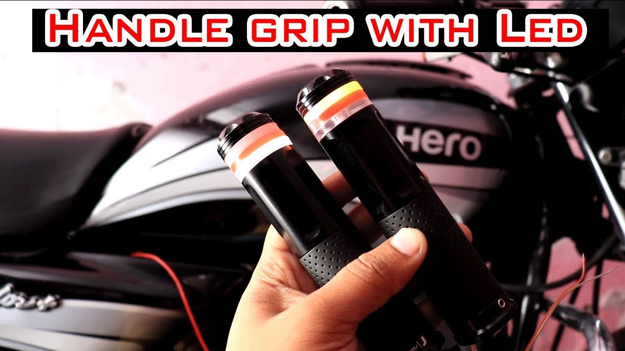 handle grip with light