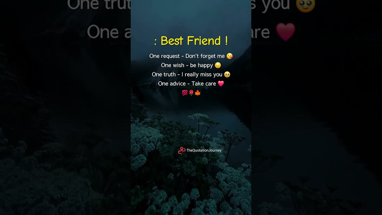 Best Friend 💞 Miss You Always #Friendship #Emotional #BestFriendForever