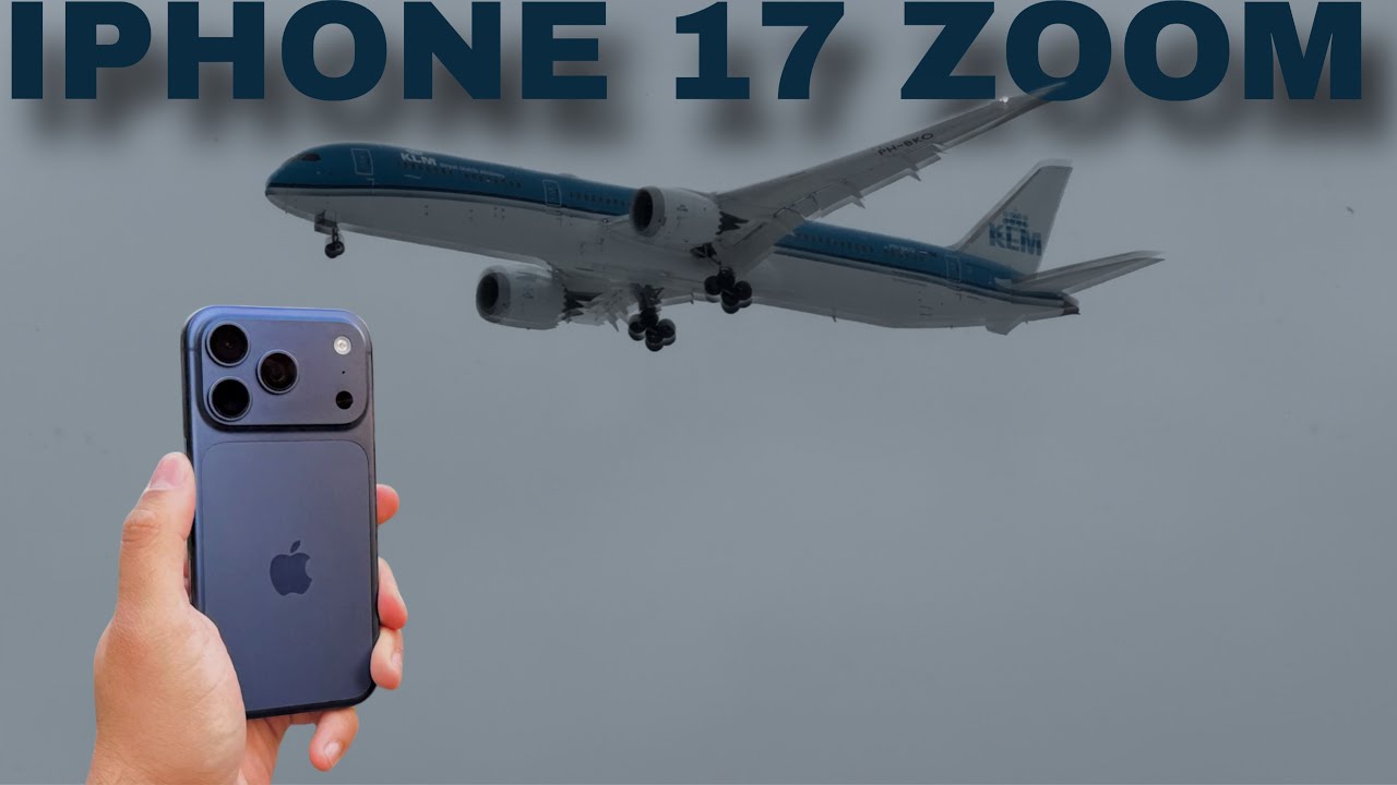 iphone 17 pro max 4K Camera Quality & Zoom Test on Planes Landing 🤯