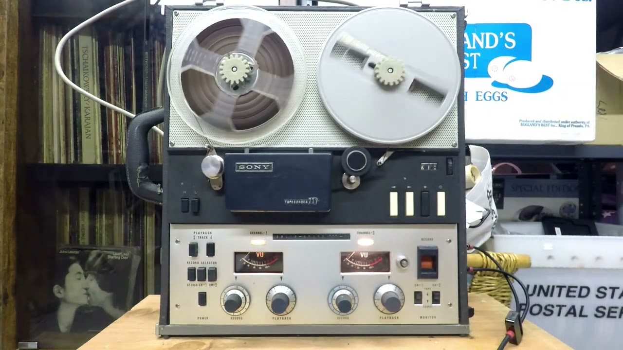 Home Recording Pop Easy Listing Music 4-Track Reel to Reel Tape Sony TC-777-4