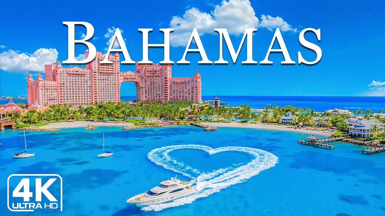 BAHAMAS 4K DRONE FOOTAGE | Crystal Shallows, Exuma Sandbars & Ocean Serenity