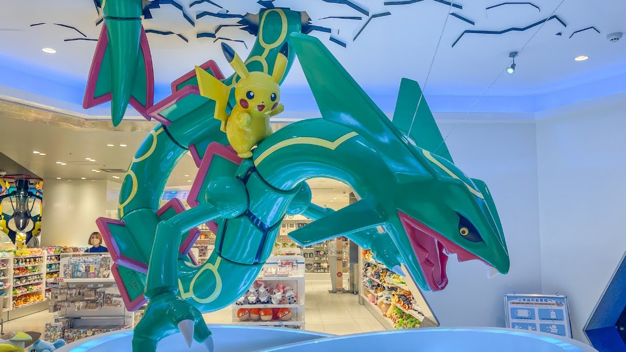 🐉 THE AMAZING POKÉMON CENTER At Tokyo Skytree With HUGE Rayquaza Statue 🐲