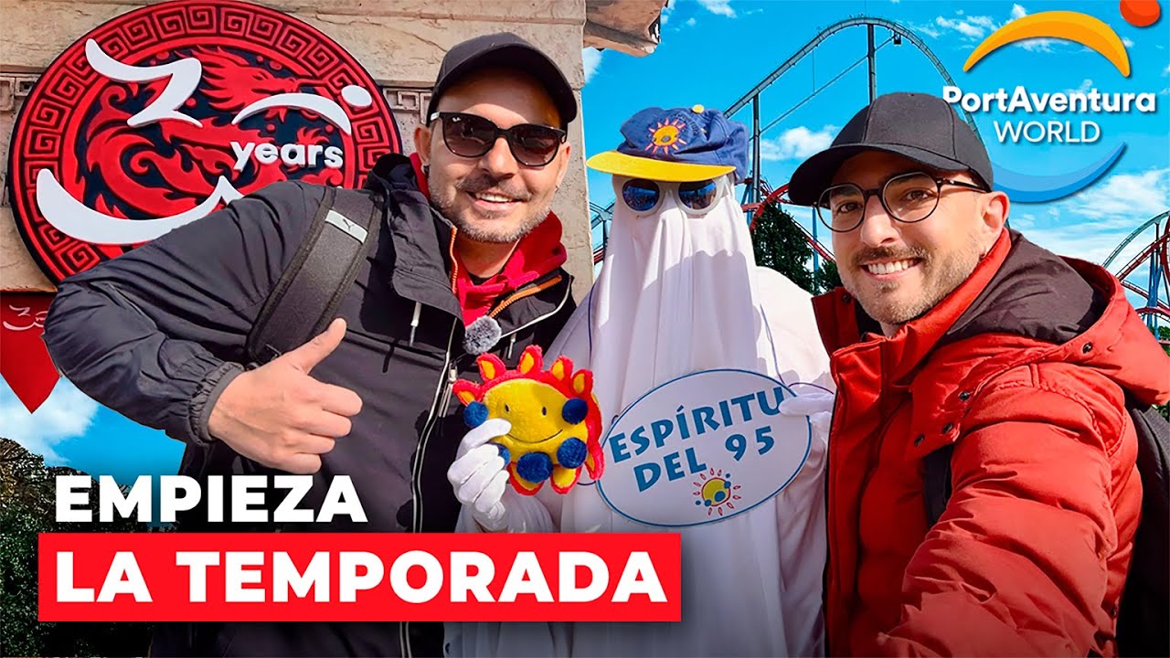 🎢 Empieza la TEMPORADA 2025 en PortAventura! 30 ANIVERSARIO 🎭🎉