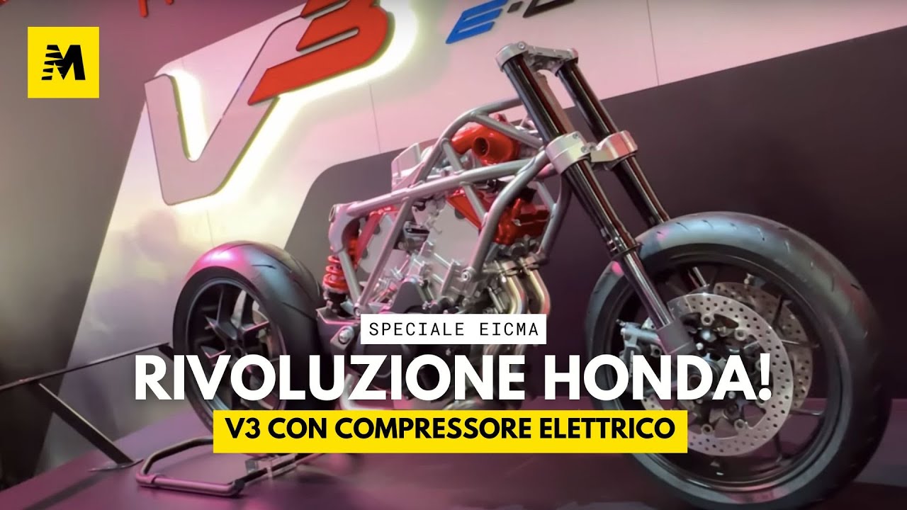 Honda V3 col compressore elettrico a EICMA 2024