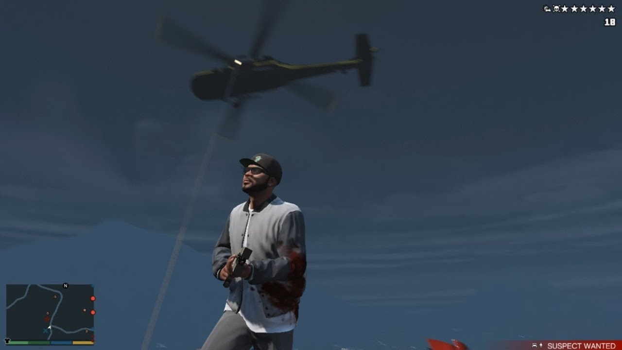 GTA V Franklin's Police Chase + Six Star Escape (RDE 3.1.6)