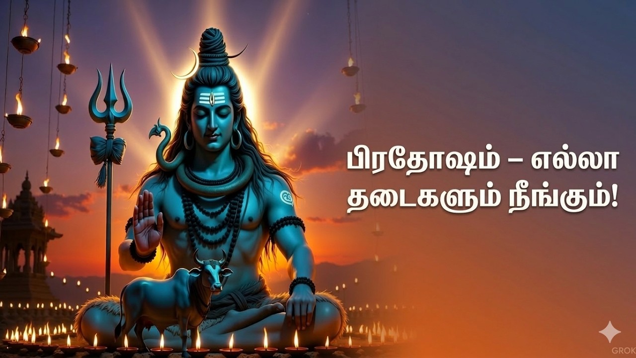 பிரதோஷ நேரம் சிவன் அருள் | Powerful Pradosham Shiva Chant | Om Namah Shivaya Blessings