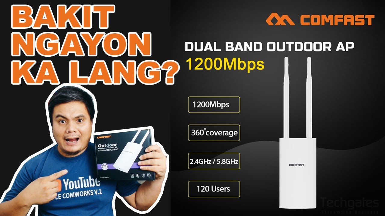 COMFAST EW72 BEST REVIEWS FOR PISOWIFI ACCESS POINT | DUAL BAND | HAY LE COMWORKS V.2