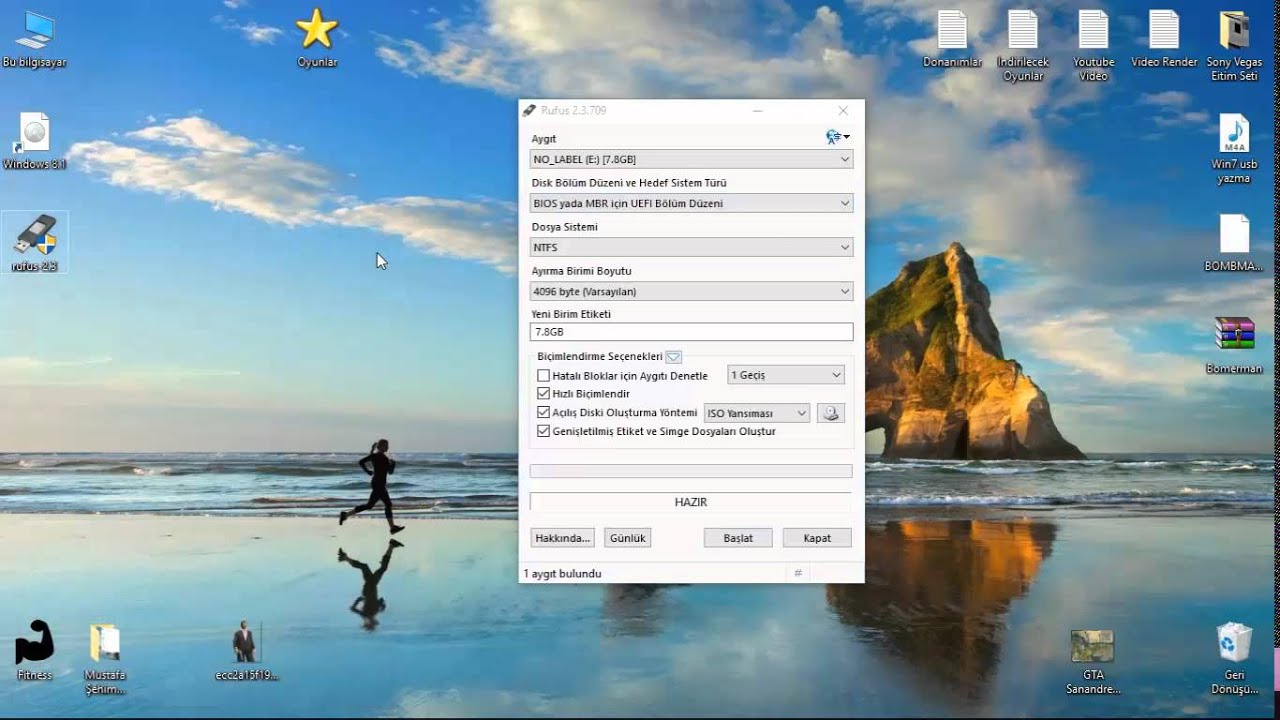 Windows 8 İso Dosyasını USB Belleğe Yazma