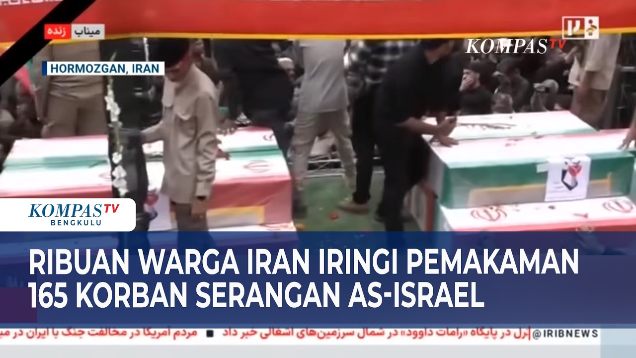 Ribuan Warga Iran Iringi Pemakaman 165 Korban Serangan AS‑Israel