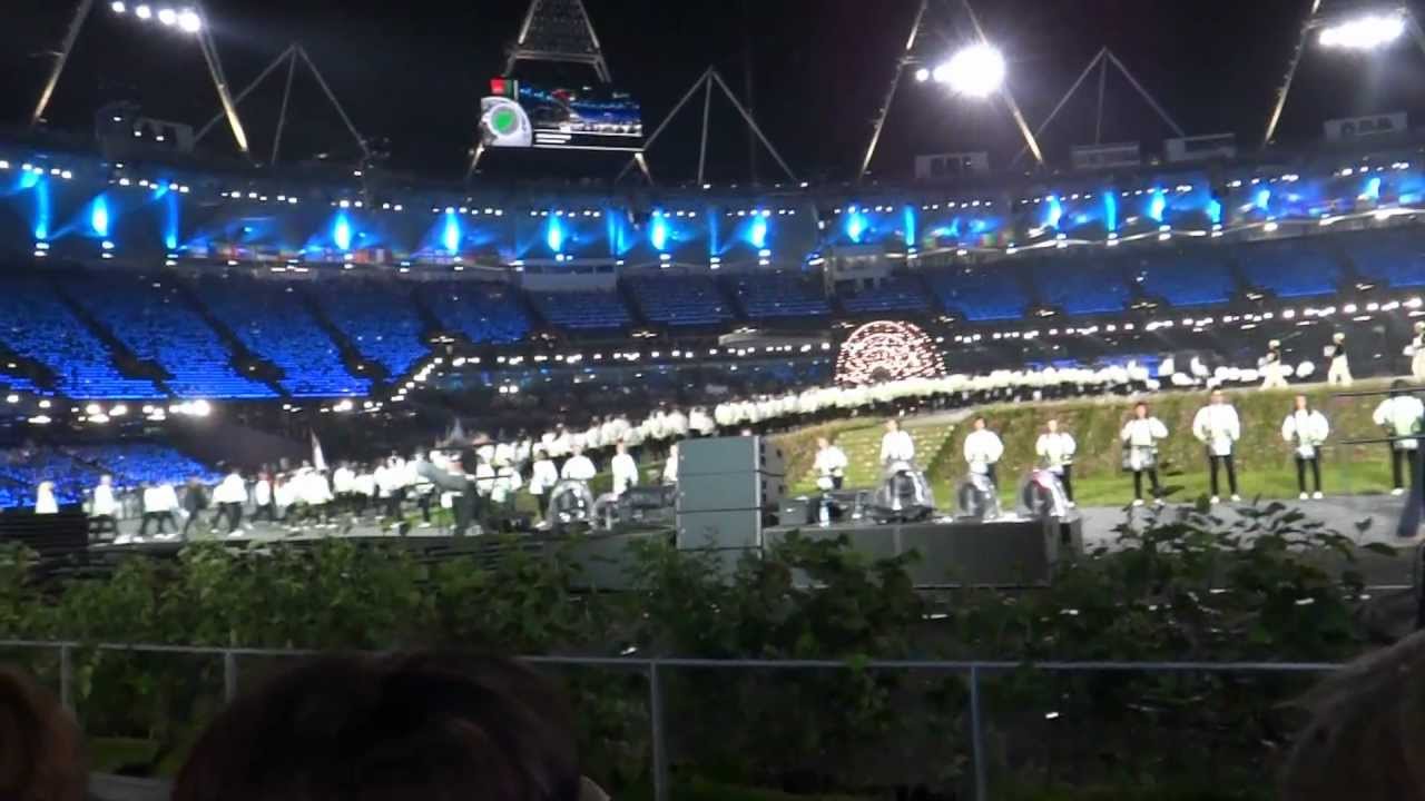 London 2012 Opening Ceremony: start of the athletes' parade.