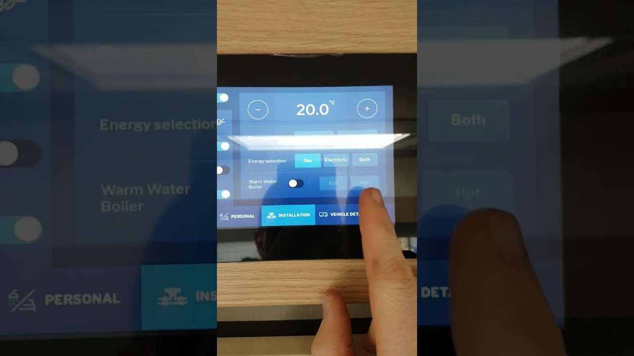 Hymer Control Panel Demonstration