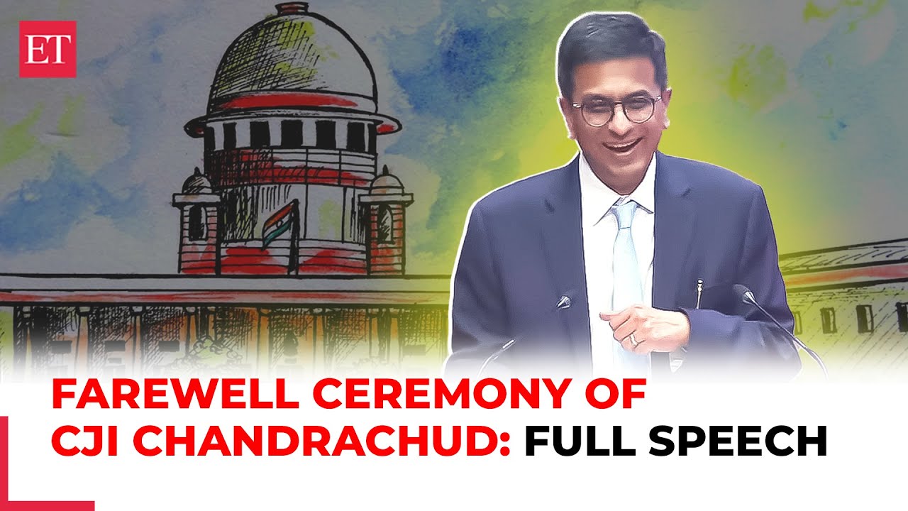 CJI DY Chandrachud's emotional speech on the farewell ceremony: '…yeh phool mere liye hain'