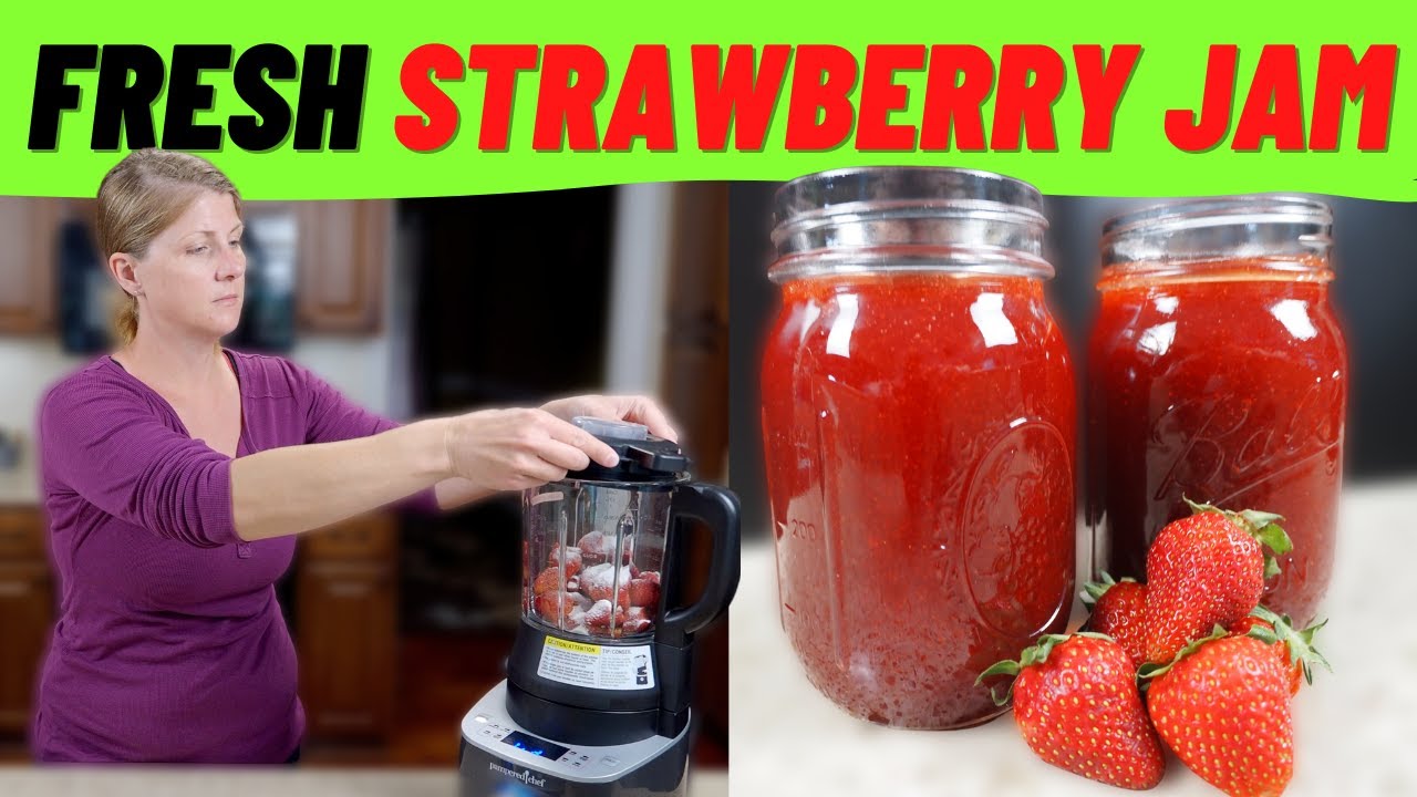 Pampered Chef Deluxe Cooking Blender Strawberry Jam - Fresh & Easier Than You Think