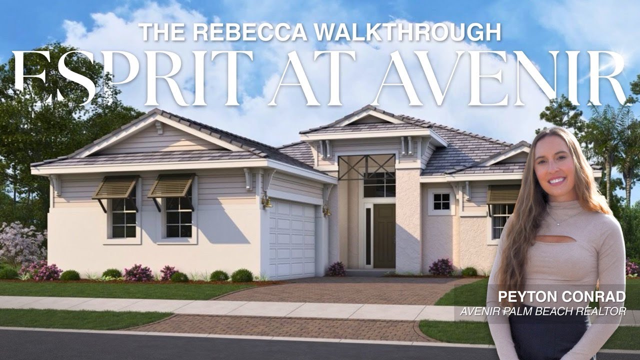 Rebecca Floor Plan Tour | Esprit at Avenir by Kolter Homes | Palm Beach Gardens, Florida
