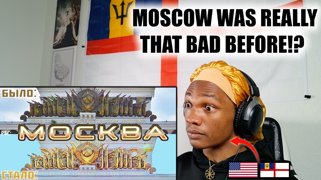 Как изменилась Москва за 20 лет часть 1 moscow past vs now russia reaction caribbean american reacts
