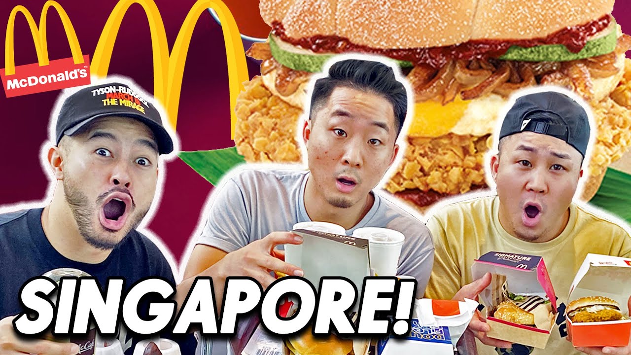Breakfast & Lunch at SINGAPORE MCDONALDS! | Fung Bros