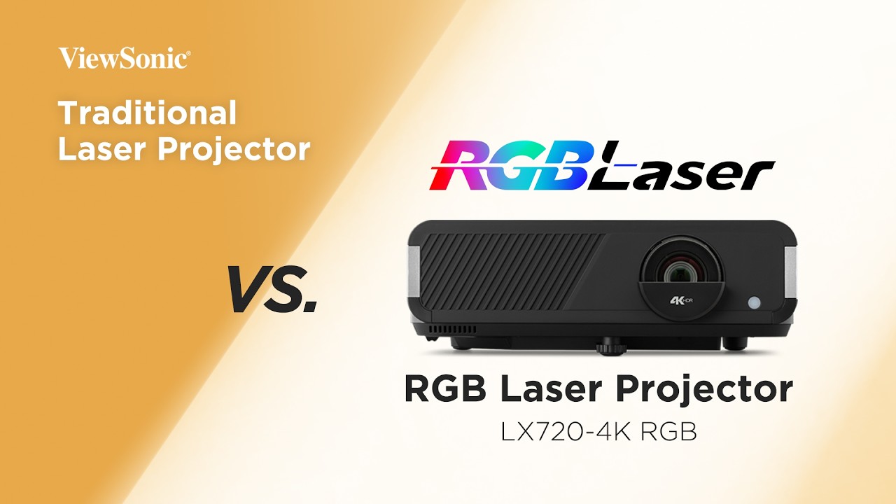 Comparison - ViewSonic RGB Laser Projector vs.Traditional Laser Projector