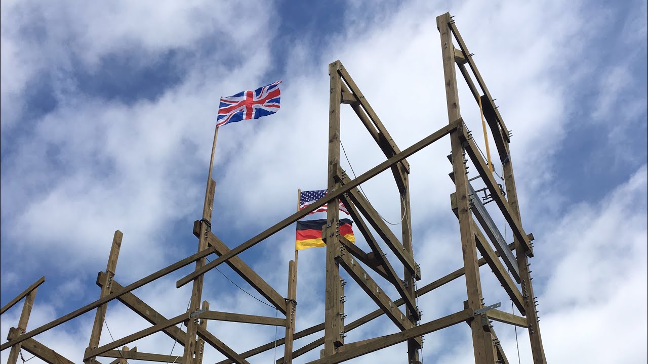Alton Towers Wicker Man Construction Update - 8th July 2017