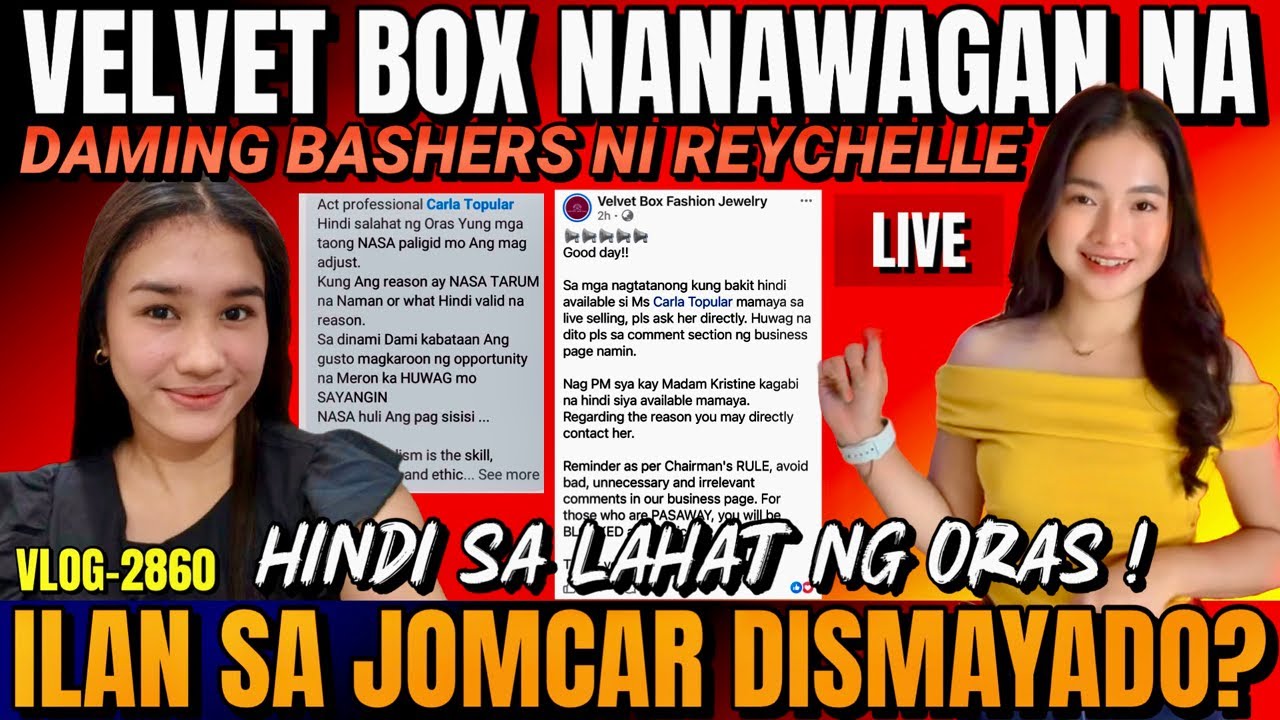 ⭕️ VELVET BOX OWNER MAY PANAWAGAN DAHIL ANDAMING BASHERS NI REYCHELLE | CARLA HINDI ULI MAKAKAATTEND