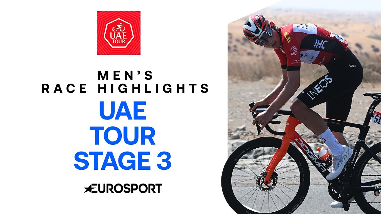 SOARS TO WIN ATOP JEBEL JAIS! 🔥 | Stage 3 Race Men's Highlights UAE Tour 2025 | Eurosport Cycling