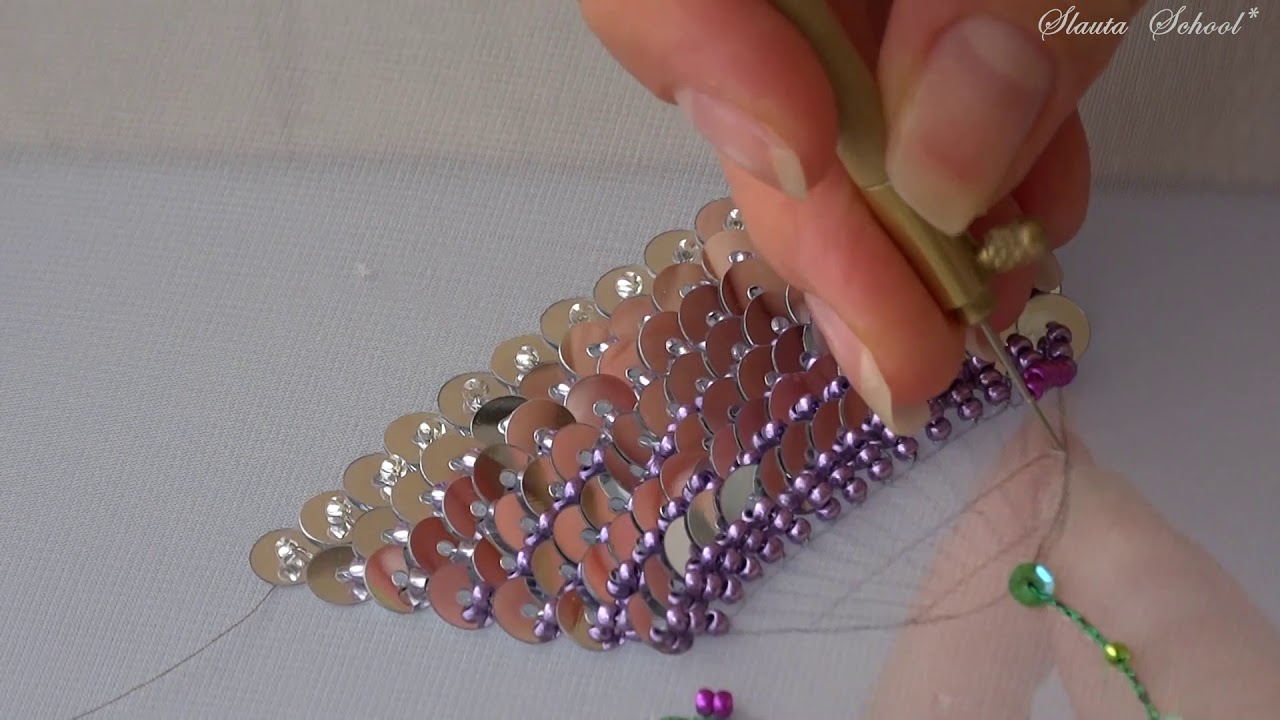 Luneville Embroidery Tutorial. Professional. Lesson 5