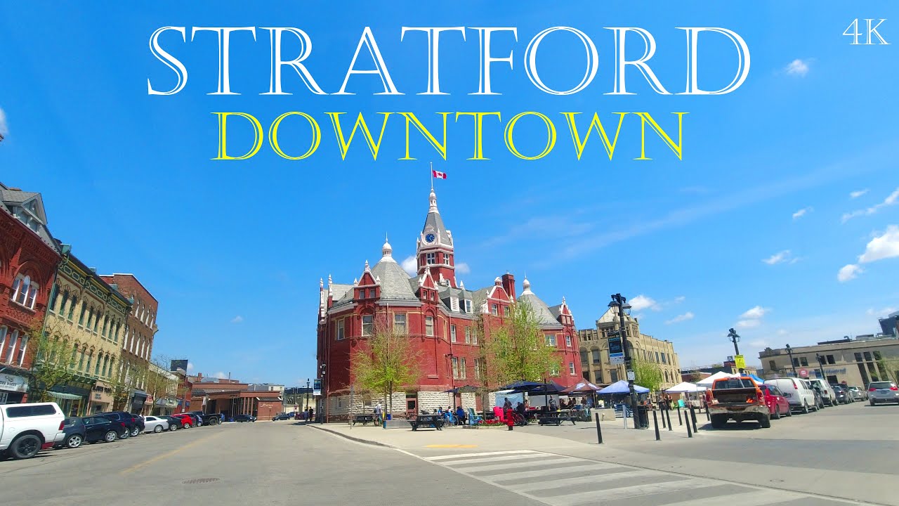[4K] Stratford Downtown Ontario