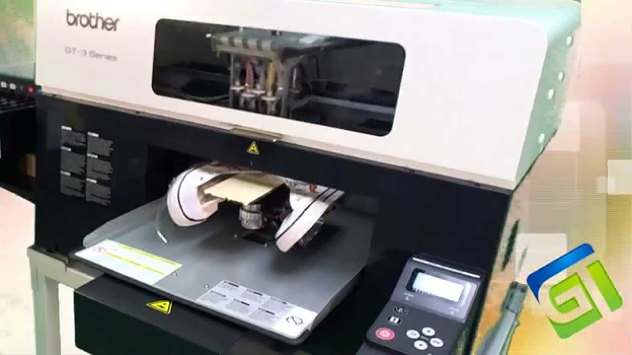 Printing Footwear using GT Shoe Platen on Brother GT Printers