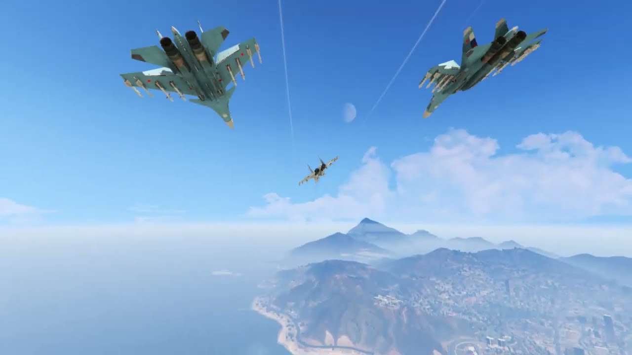 Israeli & India Military Oil supply Convoy Destroyed by Irani Fighter jets & War Helicopter in GTA⁵