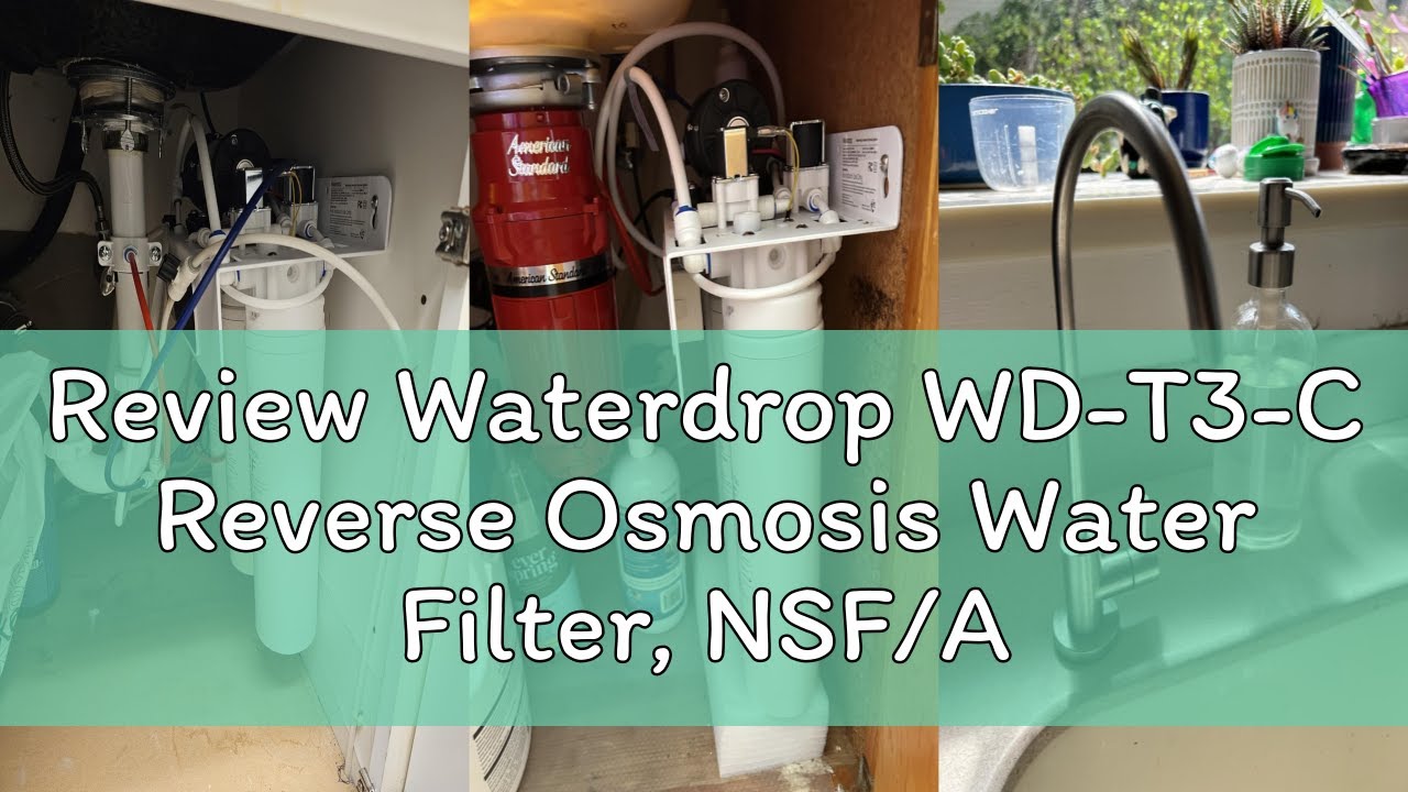 Review Waterdrop WD-T3-C Reverse Osmosis Water Filter, NSF/ANSI 372 Certified, 8-Stage Under Sink RO