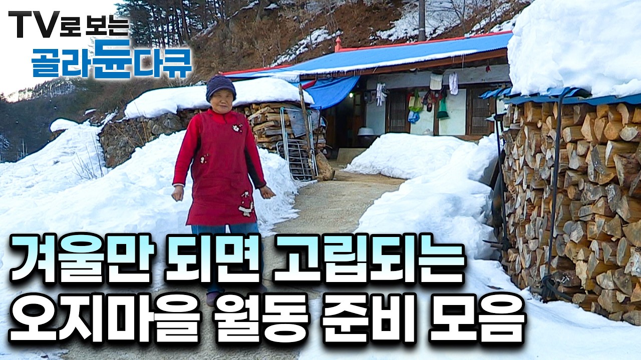 '산골의 겨울은 너무나도 길다' 눈 오기 전에 겨우내 먹어야할 식량 준비부터 집 수리까지 모든 걸 끝내야하는, 산골마을의 월동준비 모아보기｜한국기행｜#골라듄다큐