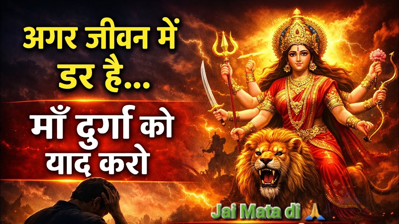 अगर जीवन में डर है, माँ दुर्गा को याद करो | Jai Mata Di | Powerful Bhakti Video