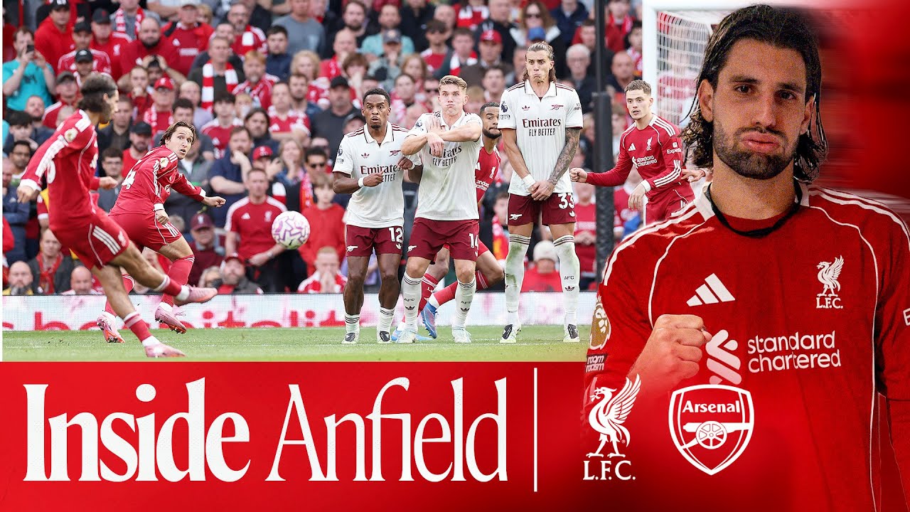 Inside Anfield: Tunnel Reaction & BEST Angle of Szoboszlai Goal! | Liverpool vs Arsenal