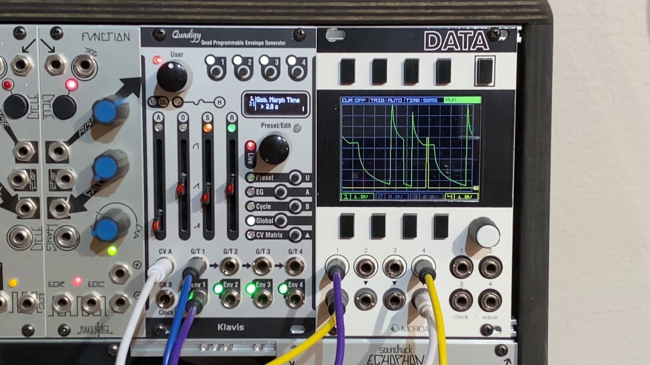 Klavis Quadigy: preset selection and morphing