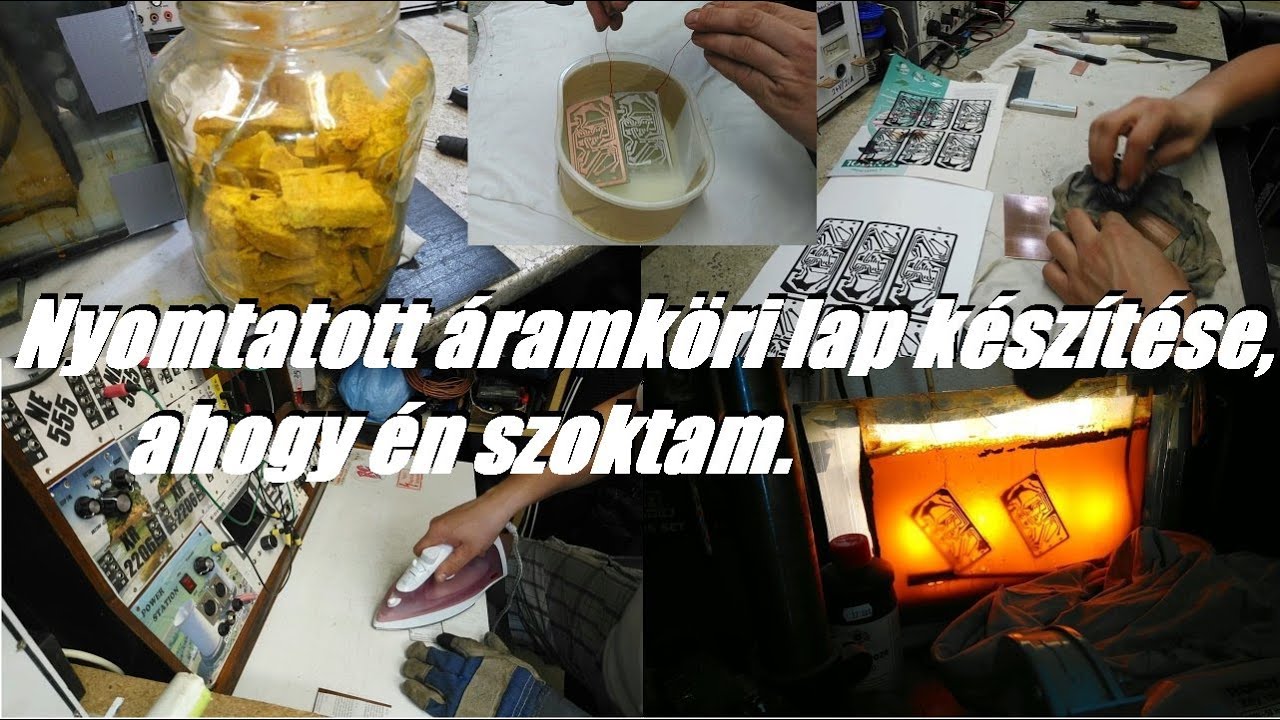 Nyomtatott ÁramKöri lap készítés. A legkevésbé veszélyes Hobbi módszer.