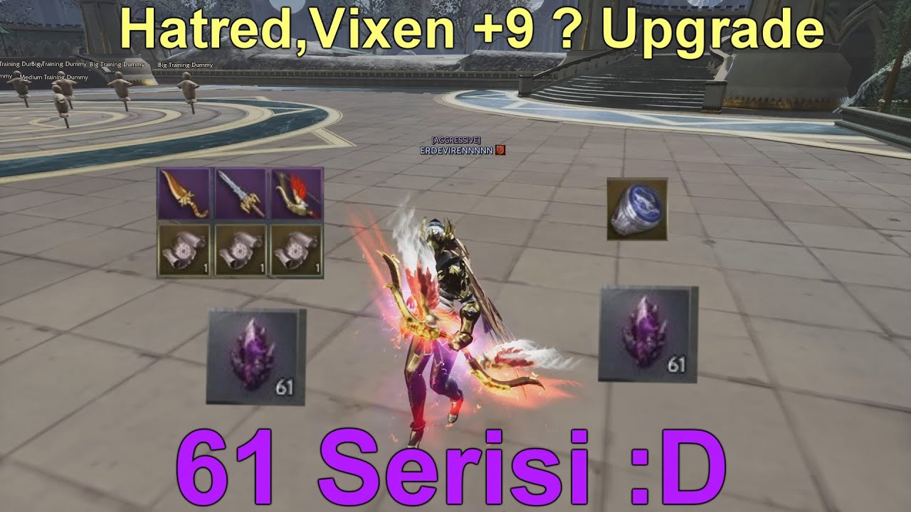 61 Serisi | 61x Onyx Crystal Kırıp Çıkanları Upgrade Yaptık! | Vixen +9 , Hatred +9 Upg?#RiseOnline