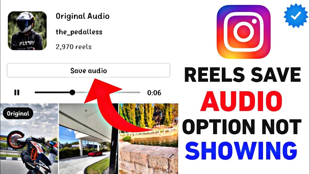 instagram reels save audio option not showing || save audio option not showing in instagram 2022