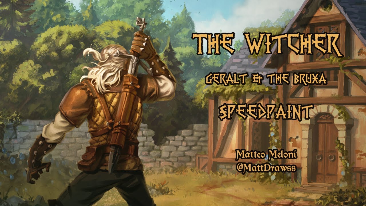 Geralt & the Bruxa - SPEEDPAINT - The Witcher