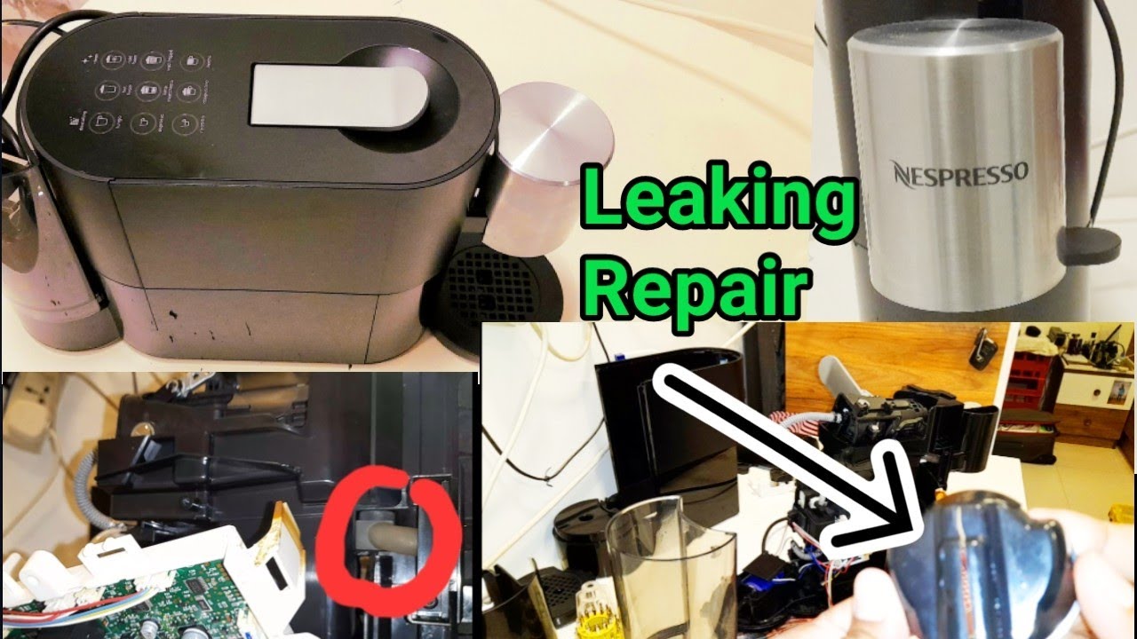 Nespresso Atelier water leaking Repair Coffee machine. Clean Coffee machine.