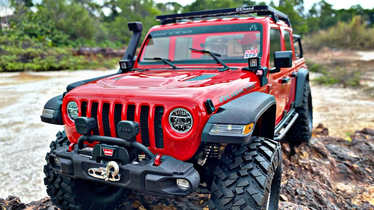 AXIAL SCX10 III GLADIATOR FULL CC HAND SCALE ACCESSORIES AND RC CRAWLER FUN TRAIL