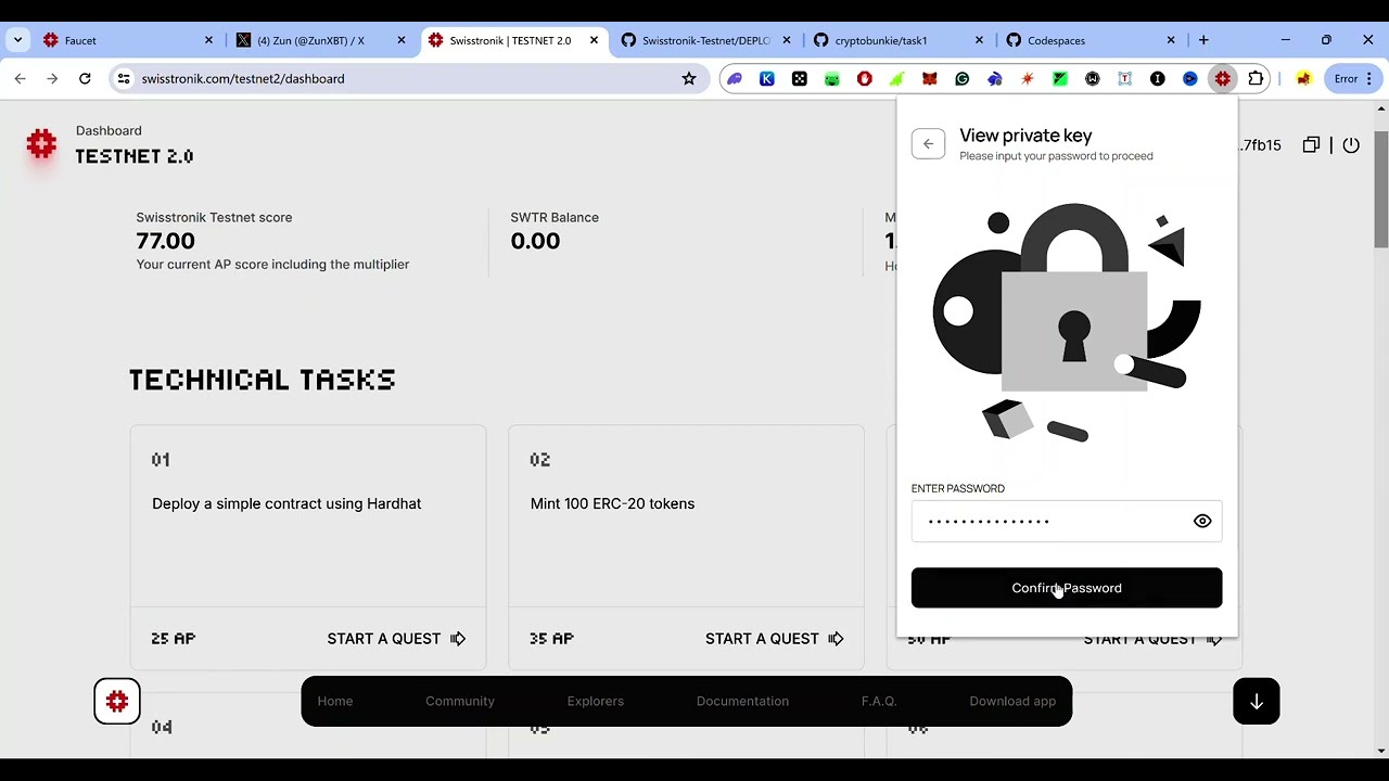 Swisstronik Testnet Task 01: How to Deploy a Simple Contract Using Hardhat 💡 Swisstronik Airdrop