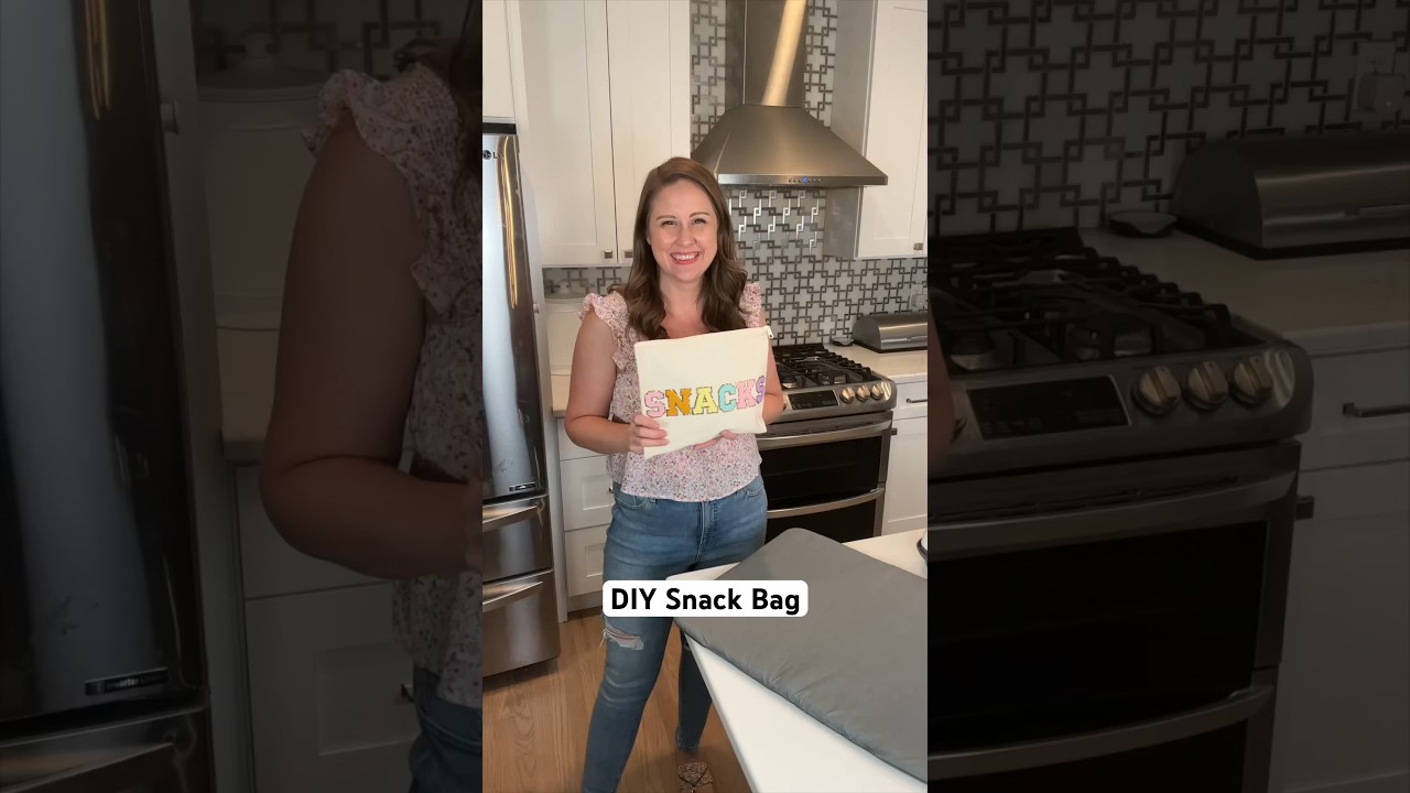 DIY Snack Bag #shorts #summerdiy #snackbag #summersnacks #craftymom #summercrafts #travelsnacks