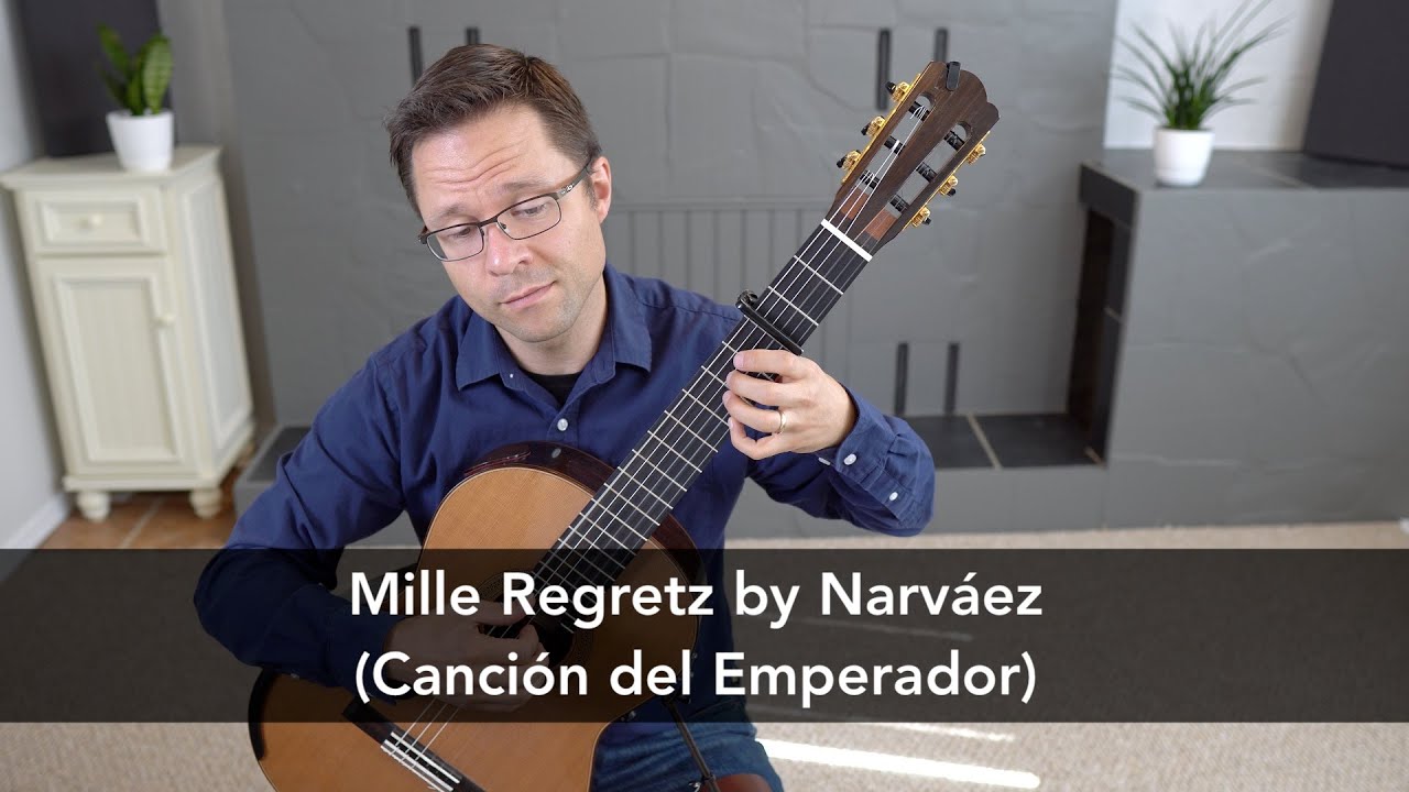 «Mille Regretz (Песнь императора)» Нарваэса и урок для классической гитары