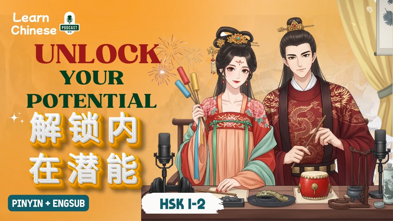 HSK 1-2 | Раскройте свой внутренний потенциал – 解锁内在潜能 | Практика аудирования китайского языка