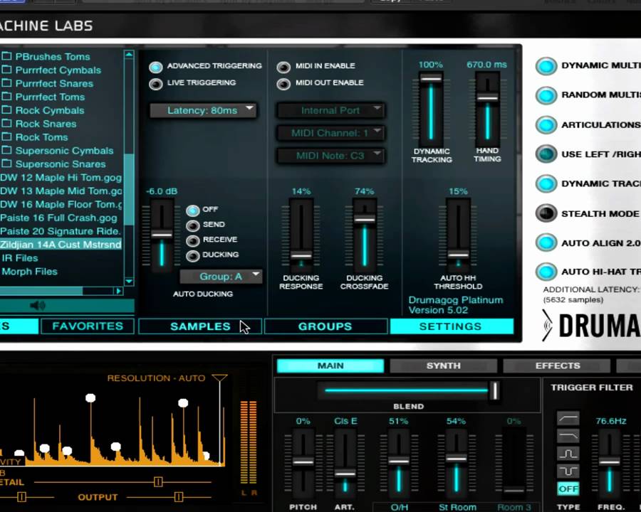 Drumagog 5 Auto Hi-Hat Tracking